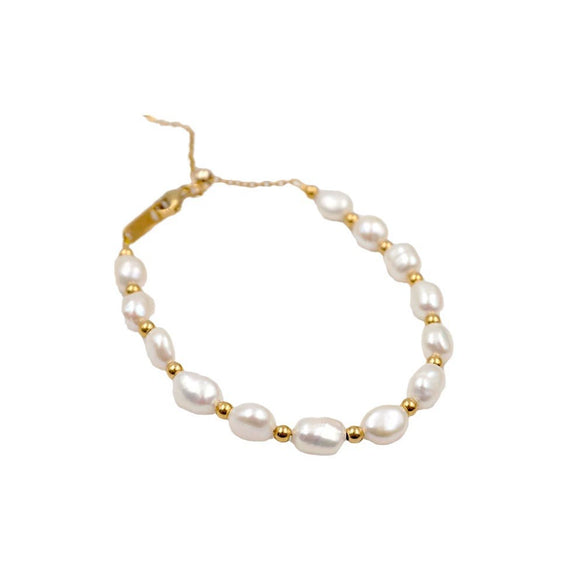 Wholesale Women's Handmade Geometric Freshwater Pearl Bracelet