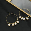 Wholesale Women's Handmade Geometric Pearl Earrings With Original Design