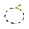 Wholesale Women's Handmade Geometric Stainless Steel Crystal Beaded Bracelet Jewelry