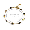 Wholesale Women's Handmade Geometric Stainless Steel Crystal Beaded Bracelet Jewelry
