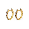 Wholesale Women's Handmade Geometric Star And Moon Earrings Copper Plated With Real Gold And Micro Inlaid Zircon