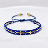 Wholesale Women's Handmade Glass Glazed Geometric Pattern Bracelet