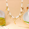 Wholesale Women's Handmade Imitation Pearl And Alloy Splicing Bow Necklace Choker In Casual Style