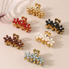 Wholesale Women's Handmade Imitation Pearl Plant Flower Hair Claw Hair Accessories
