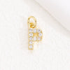 Wholesale Women's Handmade Jewelry Copper Letter Pendant Necklace With Micropaved Zircon
