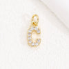 Wholesale Women's Handmade Jewelry Copper Letter Pendant Necklace With Micropaved Zircon