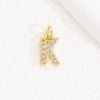 Wholesale Women's Handmade Jewelry Copper Letter Pendant Necklace With Micropaved Zircon