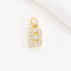 Wholesale Women's Handmade Jewelry Copper Letter Pendant Necklace With Micropaved Zircon