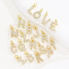 Wholesale Women's Handmade Jewelry Copper Letter Pendant Necklace With Micropaved Zircon
