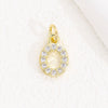 Wholesale Women's Handmade Jewelry Copper Letter Pendant Necklace With Micropaved Zircon