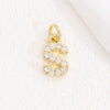 Wholesale Women's Handmade Jewelry Copper Letter Pendant Necklace With Micropaved Zircon