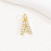 Wholesale Women's Handmade Jewelry Copper Letter Pendant Necklace With Micropaved Zircon