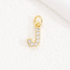 Wholesale Women's Handmade Jewelry Copper Letter Pendant Necklace With Micropaved Zircon