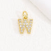 Wholesale Women's Handmade Jewelry Copper Letter Pendant Necklace With Micropaved Zircon