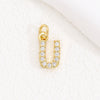 Wholesale Women's Handmade Jewelry Copper Letter Pendant Necklace With Micropaved Zircon