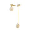 Wholesale Women's Handmade Light Luxury Geometric Pearl Earrings