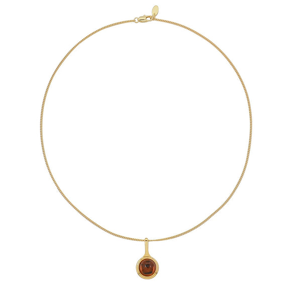 Wholesale Women's Handmade Maillard Style Geometric Tiger Eye Stone Crystal Copper Resin Beaded Necklace With Pendant And Chain