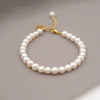 Wholesale Women's Handmade Minimalist Geometric Freshwater Pearl Bracelet