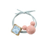 Wholesale Women's Handmade Mixed Material Geometric Hair Accessories Candy Color Square Rubber Band Hair Bands With High Elasticity