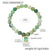 Wholesale Women's Handmade Natural Agate Beaded Elastic Cord Bracelet With Geometric Pattern Stainless Steel Material And Electroplating Processing