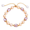 Wholesale Women's Handmade Natural Freshwater Pearl Geometric Style Bracelet