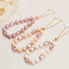 Wholesale Women's Handmade Natural Freshwater Pearl Geometric Style Bracelet