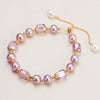 Wholesale Women's Handmade Natural Freshwater Pearl Geometric Style Bracelet