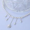 Wholesale Women's Handmade Natural Freshwater Pearl Geometric Vintage Baroque Fairy Style Necklace With Star Pendant And Tassel