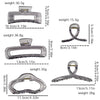 Wholesale Women's Handmade Pc Hair Shark Clip With Handpainted Geometric Design