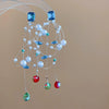 Wholesale Women's Handmade Plastic And Resin Flowershaped Tassel Earrings Little Fresh Style