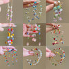 Wholesale Women's Handmade Plastic And Resin Flowershaped Tassel Earrings Little Fresh Style