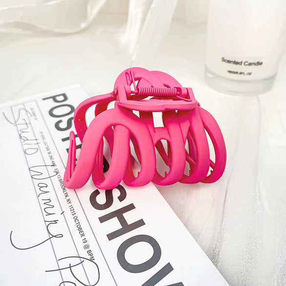 Wholesale Women's Handmade Ps Material Elegant Pumpkin Shape Hair Grab Clip Hair Accessories