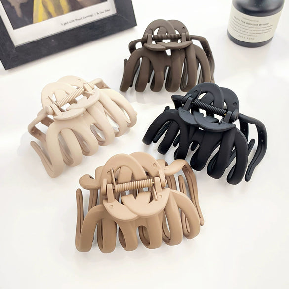 Wholesale Women's Handmade Ps Material Elegant Pumpkin Shape Hair Grab Clip Hair Accessories