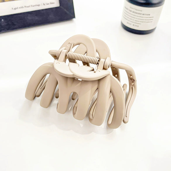Wholesale Women's Handmade Ps Material Elegant Pumpkin Shape Hair Grab Clip Hair Accessories