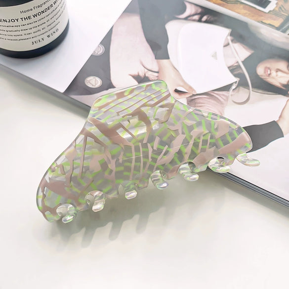 Wholesale Women's Handmade Pvc Allmatch Geometric Hair Clips Accessories