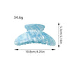 Wholesale Women's Handmade Pvc Sweet Geometric Big Crescent Hair Clip Hair Accessories