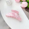 Wholesale Women's Handmade Pvc Sweet Geometric Big Crescent Hair Clip Hair Accessories