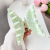 Wholesale Women's Handmade Pvc Sweet Geometric Big Crescent Hair Clip Hair Accessories