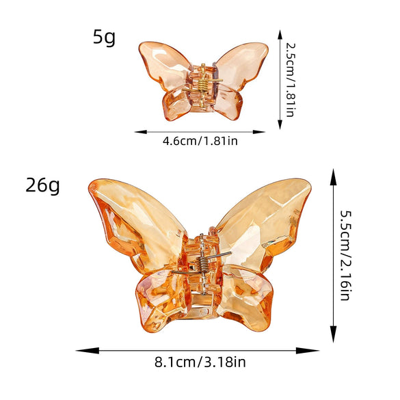 Wholesale Women's Handmade Resin Butterfly Hair Clip Hair Accessories