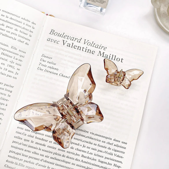 Wholesale Women's Handmade Resin Butterfly Hair Clip Hair Accessories