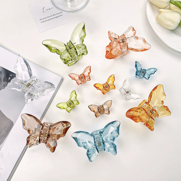 Wholesale Women's Handmade Resin Butterfly Hair Clip Hair Accessories