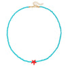 Wholesale Women's Handmade Rice Beads And Resin Clavicle Chain Necklace With Marine Elements Starfish Geometric Animal Zodiac Design