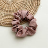 Wholesale Women's Handmade Satin Solid Color High Elastic Large Intestine Hair Band Hair Rope