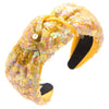 Wholesale Women's Handmade Sequins Geometric Hair Hoop Headband Hair Accessories