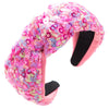 Wholesale Women's Handmade Sequins Geometric Hair Hoop Headband Hair Accessories