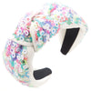 Wholesale Women's Handmade Sequins Geometric Hair Hoop Headband Hair Accessories