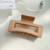 Wholesale Women's Handmade Simple Geometric Thickened Pc Material Grip Hair Clip