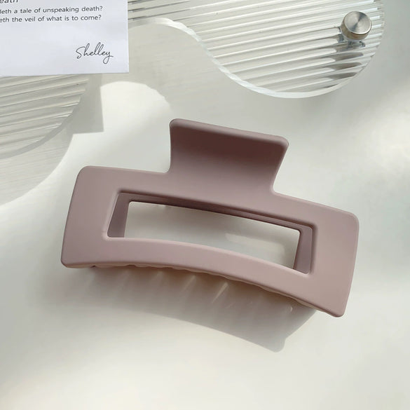 Wholesale Women's Handmade Simple Geometric Thickened Pc Material Grip Hair Clip