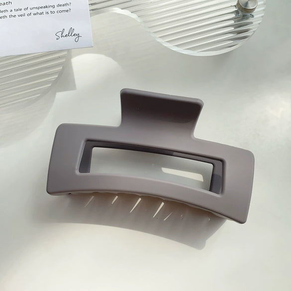 Wholesale Women's Handmade Simple Geometric Thickened Pc Material Grip Hair Clip
