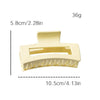 Wholesale Women's Handmade Simple Geometric Thickened Pc Material Grip Hair Clip